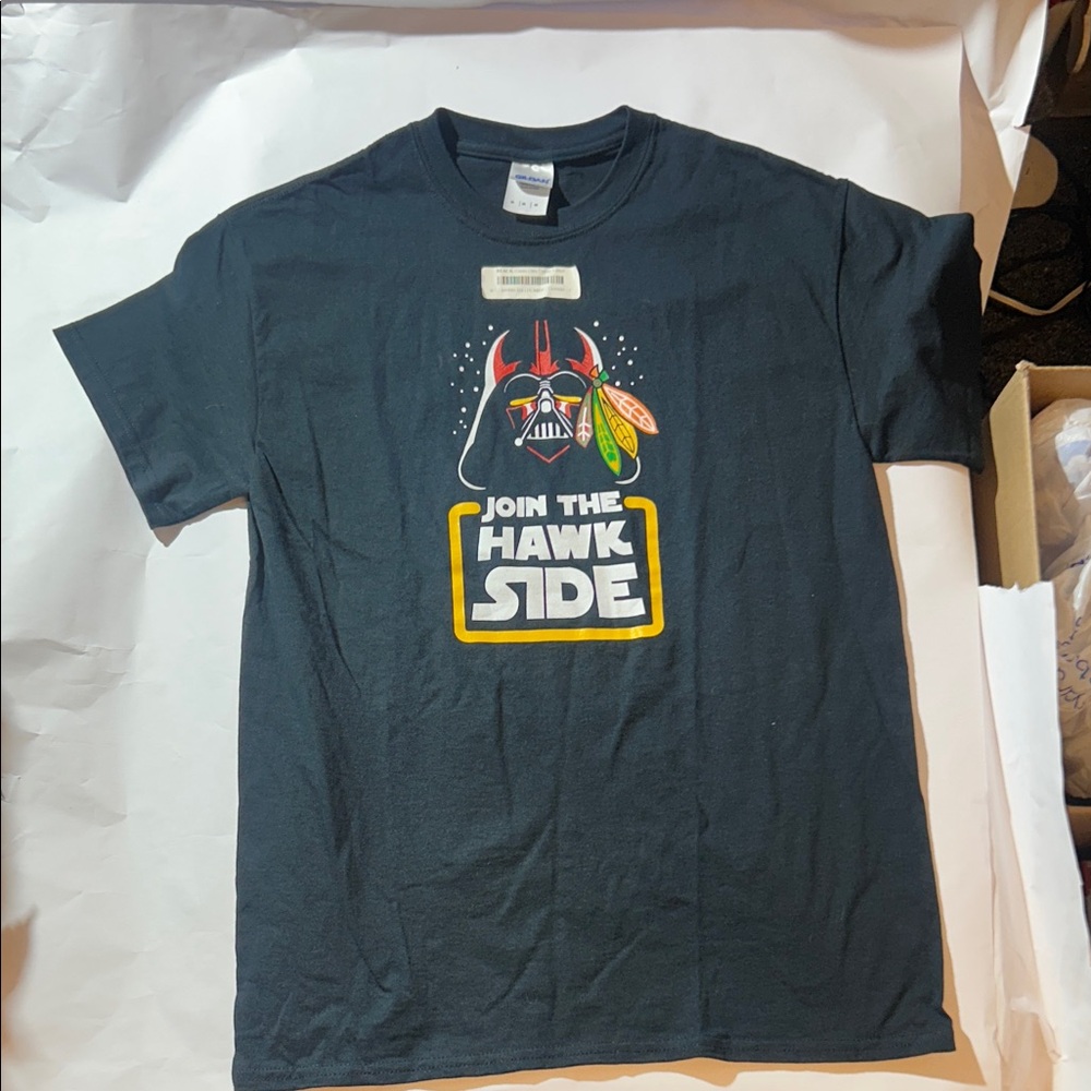 Chicago Blackhawks x Darth Vader ‘Join The Hawk Side’ Black Graphic Tee
